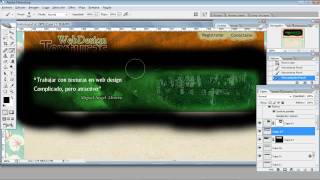 Diseño de un sitio web con texturas en Photoshop Parte 7 [upl. by Valiant434]