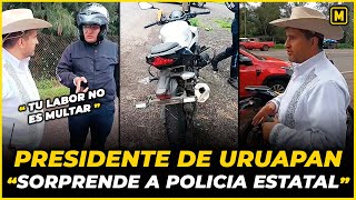 Alcalde de Uruapan le pone un ALTO a Policía Estatal [upl. by Biondo]