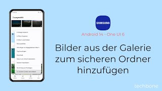 Bilder aus der Galerie zum sicheren Ordner hinzufügen  Samsung Android 14  One UI 6 [upl. by Cristi427]