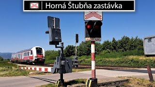 Železničné priecestie  Horná Štubňa zastávka  362023 [upl. by Laszlo903]