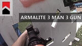 ARMALITE 3 MAN 3 GUN  TROP GUN [upl. by Ahsocin]