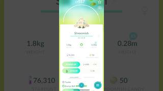 Shroomish evolves into a Breloom ✨ Pokémon Go [upl. by Hadsall]