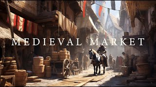 Bannock  MEDIEVAL MARKET TOWN  RPG Fantasy Ambience  10 Hours [upl. by Arutnev]