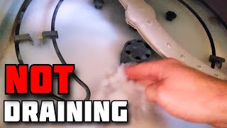 How To Fix a Dishwasher That Wont Drain  GE Dishwasher NOT DRAINING [upl. by Yelwar]