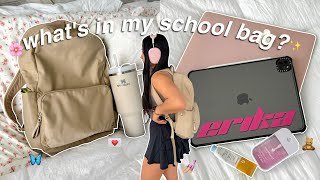 WHATS IN MY BACKPACK 2023  College Backpack [upl. by Nynnahs240]