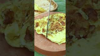 Tasty stir fried omellete with bell pepper shorts food cooking recipe [upl. by Chilton]