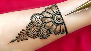 Very beautiful stylish mehndi design  easy arabic mehndi  mehandi design  mehndi design  Mehndi [upl. by Dorrehs]