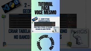 Tabela Espacial de Polígonos Python  PostGIS no VS Code [upl. by Ilke914]