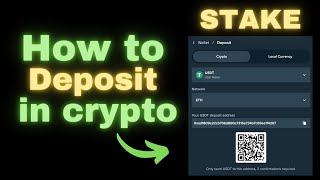 How to Deposit Cryptocurrency into Your Stake Wallet StepbyStep Guide [upl. by Ardelis]