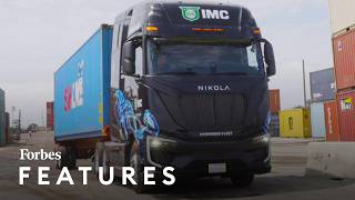 ‘The Bentley Of Trucks’ Nikola’s Hydrogen Trucks Wants To Clean Up The Trucking Industry [upl. by Eidnam]