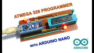 ATMEGA 328 Programmer with Arduino Nano [upl. by Litton]