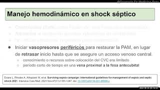 8 Manejo de shock séptico sepsis infecciones medicine medicina mortalidad shock [upl. by Enibas288]