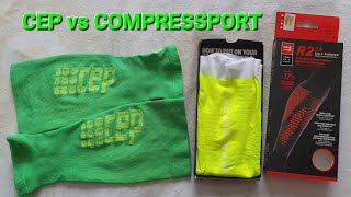 CEP vs COMPRESSPORT calf sleeves feel comparison [upl. by Nahshu]