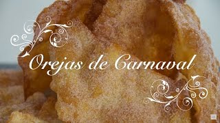 Receta de Orejas de Carnaval Crujientes y Caseras  Como hacer Orejas de Carnaval  Receta Orejas [upl. by Ahseyi]