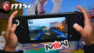 I Played Call of Duty on MSI Claw MW3 Gameplay [upl. by Anaiek]