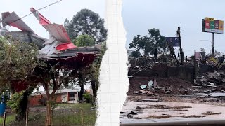 Lugar de maior destruição pelas enchentes em Lajeado no RS [upl. by Adiazteb]