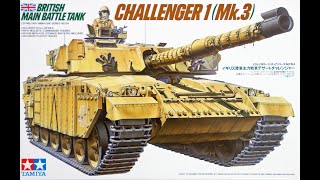 Tamiya 135 Challenger 1 Mk3 TankPlastic Kit Build amp Review [upl. by Tichon432]