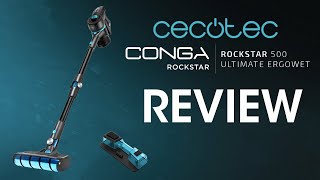 Cecotec Conga Rockstar 500 Ultimate Ergowet  Aspirador Inalámbrico  Review [upl. by Miguel]