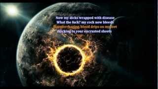 Devourment  Postmortal Coprophagia Lyrics Video [upl. by Leanna]