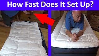 How Long To Inflate This Cherimor Air Mattress TestReview How Fast Speedtest [upl. by Nauqyt250]