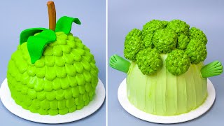 So Yummy 3D Fondant Fruit Cake Look Like Real  Perfect Rainbow Cake Decorating Tutorials [upl. by Asp]