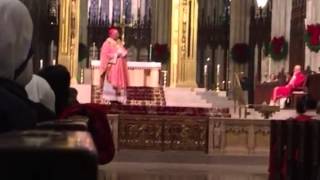 Cardinal Timothy Dolan and Father Enríque Salvo St Patricks Cathedral New York City [upl. by Ecinerev]