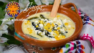 Sopa Cremosita de Elote con Rajas [upl. by Glendon849]