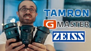 Tamron 1728 F28 vs Sony 1635 f28 GM vs Sony Zeiss 1635 F40 📸 Objetivos Sony Alpha Full Frame [upl. by Levon161]