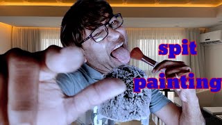 Spit painting ASMR no talking painting spiti asmr relax [upl. by Eninaej]