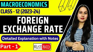 Foreign Exchange Rate  Class 12  Macroeconomics  Part 1  Meaning and Flexible Exchange Rate [upl. by Annahaj]