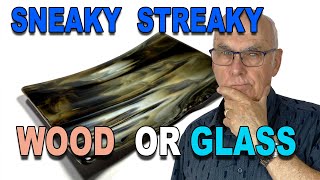 Sneaky Streaky Woody Fused Glass Project Glass Fusing Tutorial [upl. by Adnof44]