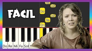 JESSE y JOY  Corre  PIANO TUTORIAL  PIANO FÁCIL CON NOTAS [upl. by Sucram]