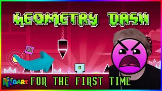 🔴Geometry Dash For the First Time ft N64Gary [upl. by Einnoj]