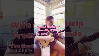 With a Little Help From My Friends  The Beatles ukulelefingerstyle baritoneukulele [upl. by Hugibert]