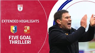 FIVE GOAL THRILLER  Mansfield Town v Swindon Town extended highlights [upl. by Cuthburt]