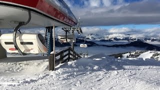 Skiing Austria  Grafenberg  Wagrain village Abfahrt 38 300117 [upl. by Bell]