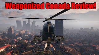 GTA Online New Weaponized Conada Helicopter Review [upl. by Aliet]