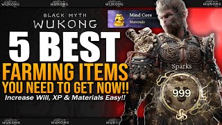 5 BEST FARMING ITEMS to INCREASE XP WILL amp Item Drop Rates  Black Myth Wukong Complete Guide [upl. by Ellehctim]