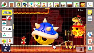 Super Mario Maker 2 Volcano Theme All Bosses Course Maker Experiment [upl. by Ver]