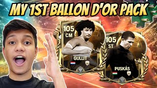 My First BALLON DOr Pack Opening EA FC Mobile [upl. by Xantha]