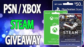 PSN  XBOX  STEAM CODES GIVEAWAY  FREE XBOX GIFT CARD CODES LIVE [upl. by Htenywg]