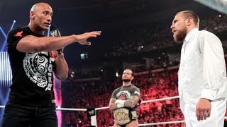 Rock reveals he will fight for the WWE Title at Royal Rumble 2013 Raw July 23 2012 [upl. by Unders]