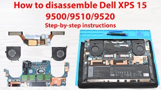 How to disassemble Dell XPS 15 9500 9510 and 9520 with stepbystep instructions [upl. by Aital]