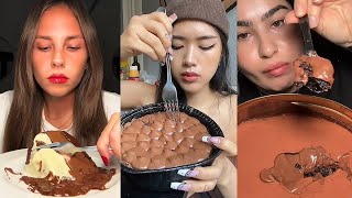 Chocolate  TikTok SweetPastry Mukbang Compilation 4 [upl. by Lawley]