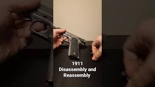 1911 Disassembly and Reassembly NOT THAT HARD 1911 45auto firearms disassembly [upl. by Adnahsam]