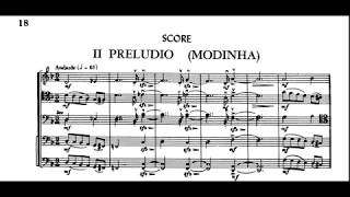 Heitor Villa Lobos Bachianas Brasileiras No1 II Preludio Modinha sheet musicaudio [upl. by Trelu541]