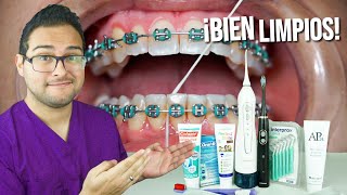 ¡COMO CEPILLARSE LOS DIENTES 👅 CON BRACKETS La GUIA MAXIMA 🙌 [upl. by Asyen]