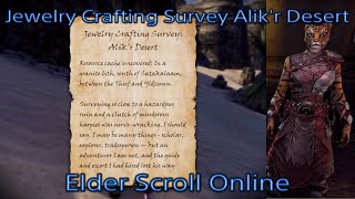 Jewelry Crafting Survey Alikr Desert ESO 2023 [upl. by Yliak]