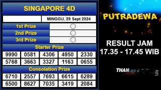 LIVE DRAW SGP MINGGU 29 SEPTEMBER 2024 [upl. by Valery]