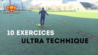 Ultra Technique avec 10 Exercices  Entraînement Football [upl. by Arehc570]